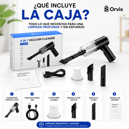 TurboVac™ | Aspirador de Coche Portátil