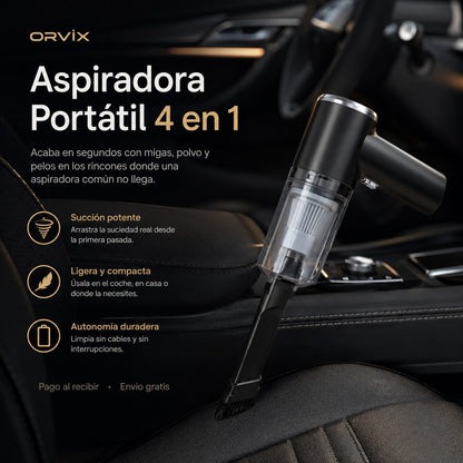 TurboVac™ | Aspirador de Coche Portátil