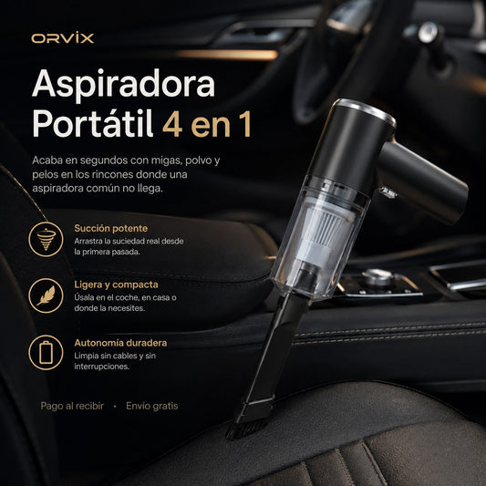 TurboVac™ | Aspirador de Coche Portátil