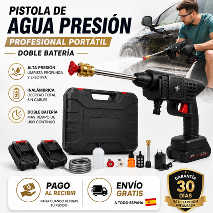 HydroForce™ | Pistola de Alta Presión Inalámbrica con Doble Batería