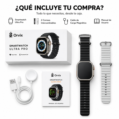 ⌚Orvix Ultra Pro™ – Smartwatch Premium com 2 Pulseiras